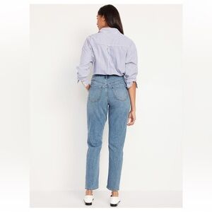 OLD NAVY High Rise Jeans Women’s 2 Slim Straight Leg Ankle Medium Wash